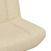 Produktbild för Skrivstol Gräddvit 63 x 75 x 76 cm tyg