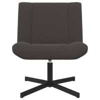 Produktbild för Skrivstol Mörkgrå 63 x 75 x 76 cm Sheepskin