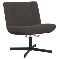 Produktbild för Skrivstol Mörkgrå 63 x 75 x 76 cm Sheepskin