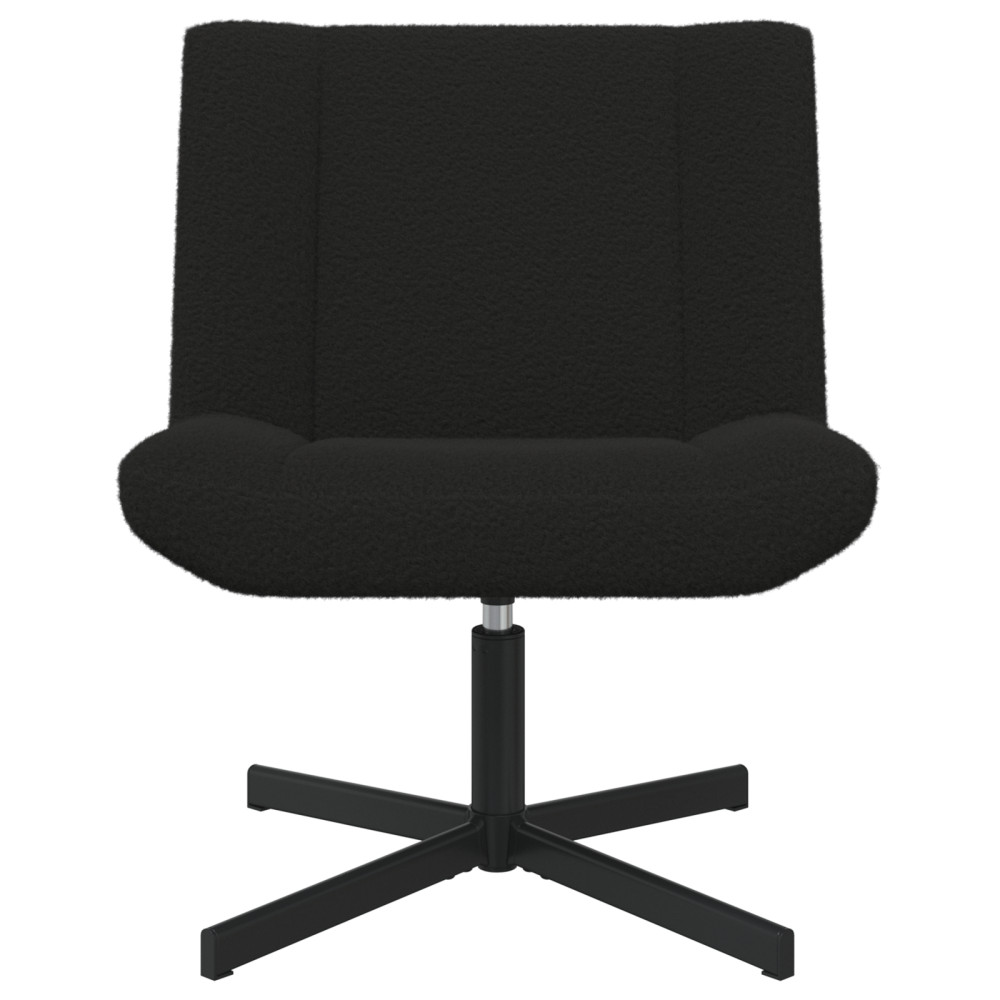 Produktbild för Skrivstol Svart 63 x 75 x 76 cm Sheepskin