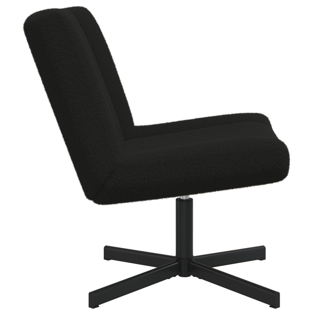 Produktbild för Skrivstol Svart 63 x 75 x 76 cm Sheepskin
