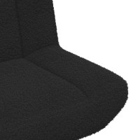 Produktbild för Skrivstol Svart 63 x 75 x 76 cm Sheepskin