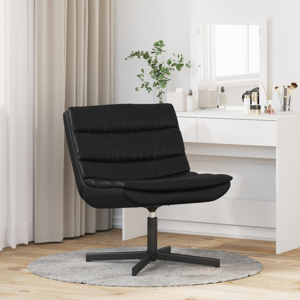 Produktbild för Skrivstol Svart 63 x 75 x 76 cm PU