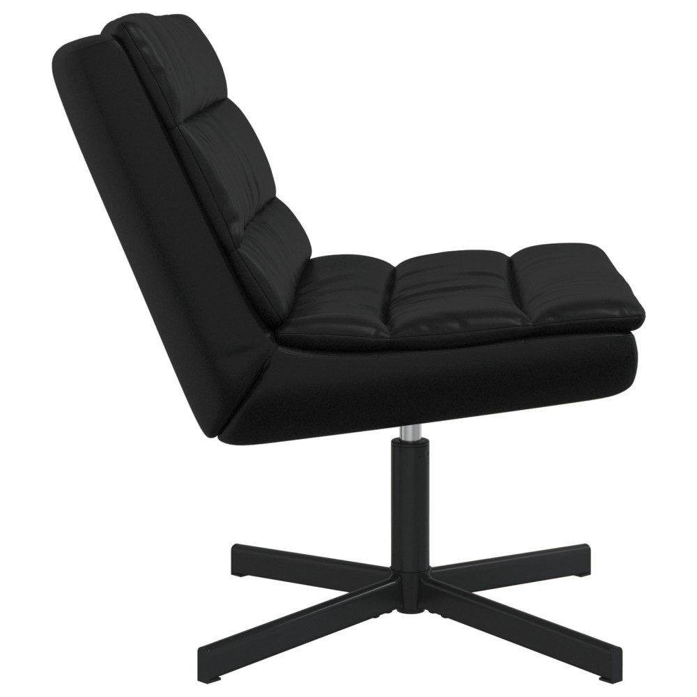 Produktbild för Skrivstol Svart 63 x 75 x 76 cm PU