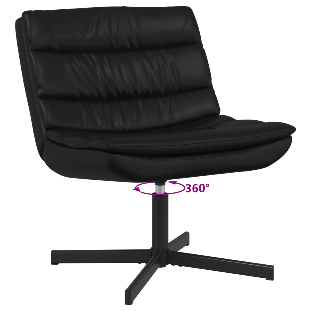 Produktbild för Skrivstol Svart 63 x 75 x 76 cm PU