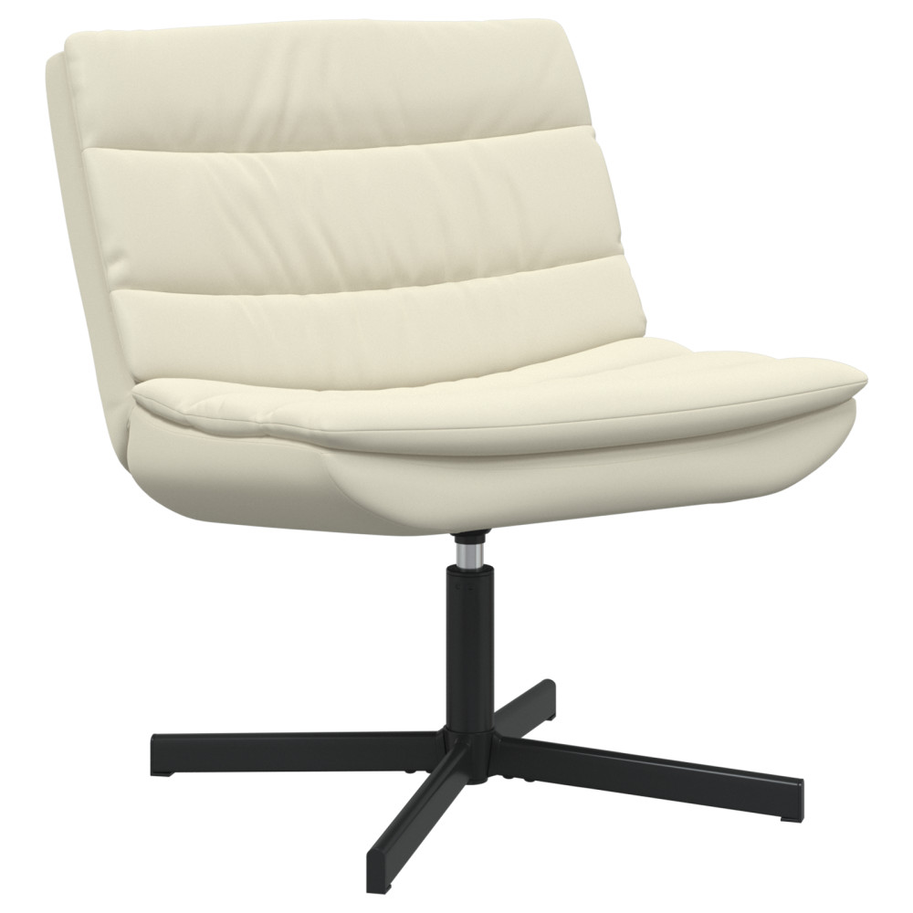 Produktbild för Skrivstol Kräm 63 x 75 x 76 cm Konstläder