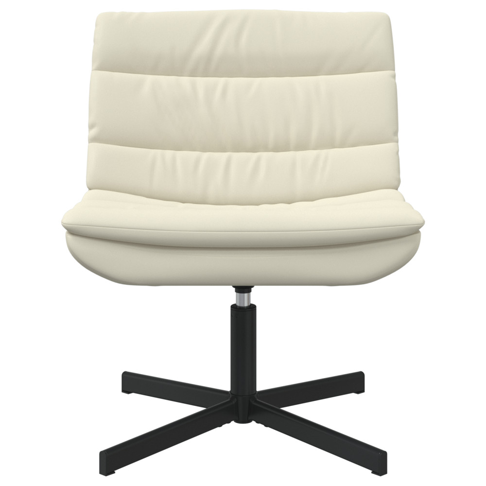 Produktbild för Skrivstol Kräm 63 x 75 x 76 cm Konstläder