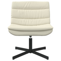 Produktbild för Skrivstol Kräm 63 x 75 x 76 cm Konstläder