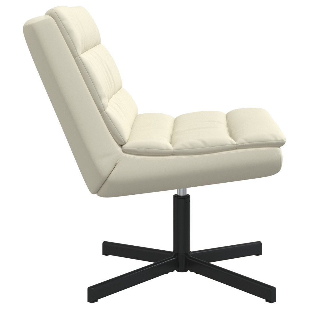Produktbild för Skrivstol Kräm 63 x 75 x 76 cm Konstläder