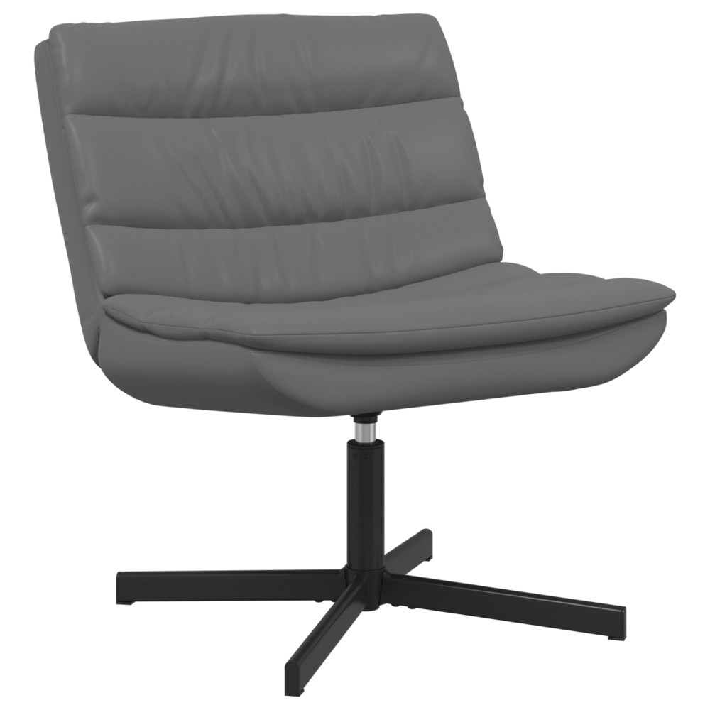 Produktbild för Skrivstol Grå 63 x 75 x 76 cm PU