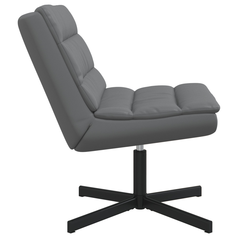 Produktbild för Skrivstol Grå 63 x 75 x 76 cm PU
