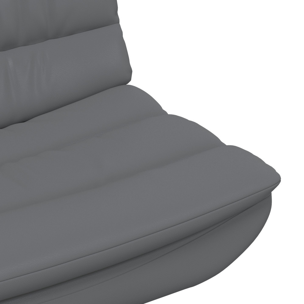 Produktbild för Skrivstol Grå 63 x 75 x 76 cm PU