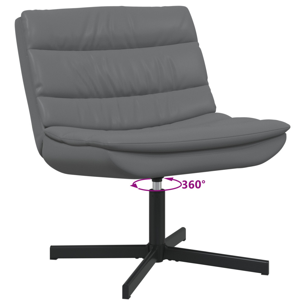 Produktbild för Skrivstol Grå 63 x 75 x 76 cm PU