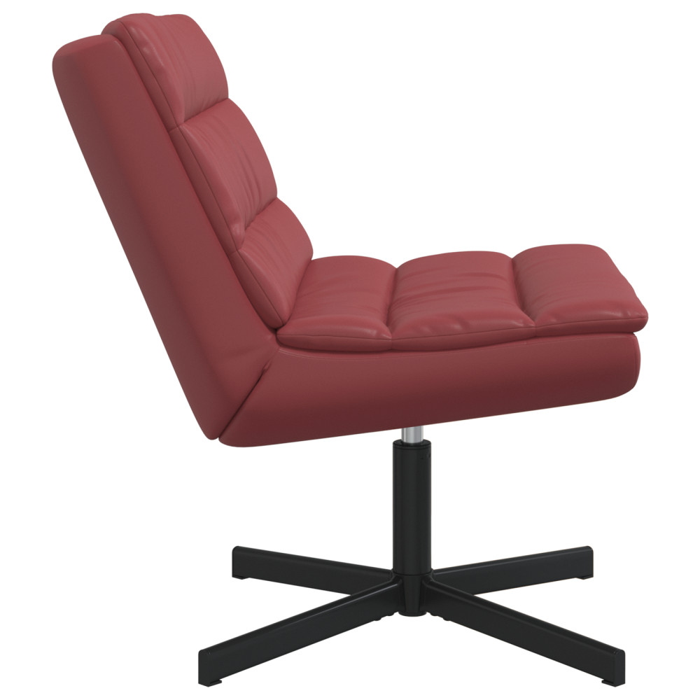 Produktbild för Skrivstol Vinröd 63 x 75 x 76 cm Konstläder