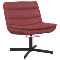Produktbild för Skrivstol Vinröd 63 x 75 x 76 cm Konstläder