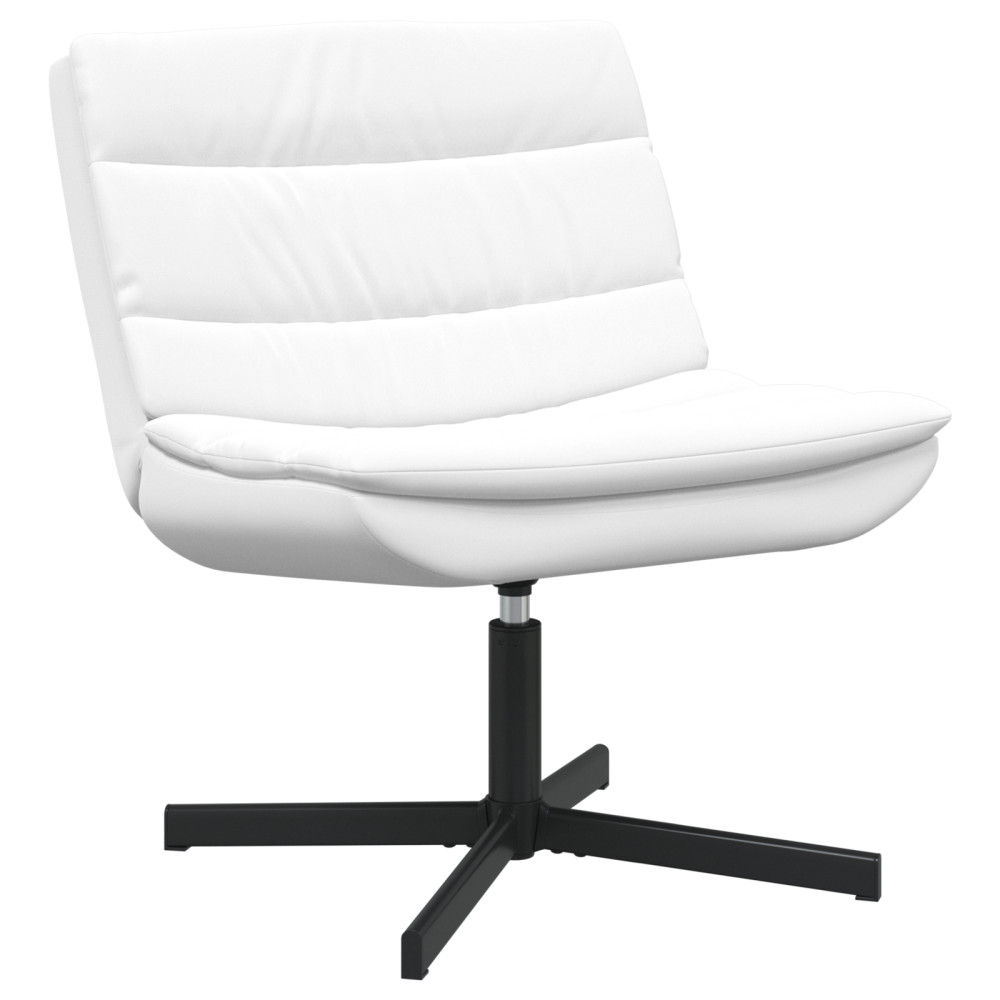 Produktbild för Skrivstol Vit 63 x 75 x 76 cm PU
