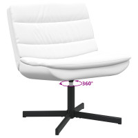 Produktbild för Skrivstol Vit 63 x 75 x 76 cm PU