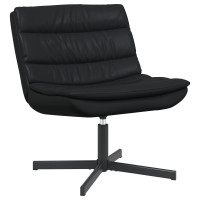 Produktbild för Skrivstol Svart 63 x 75 x 76 cm Glansig PU