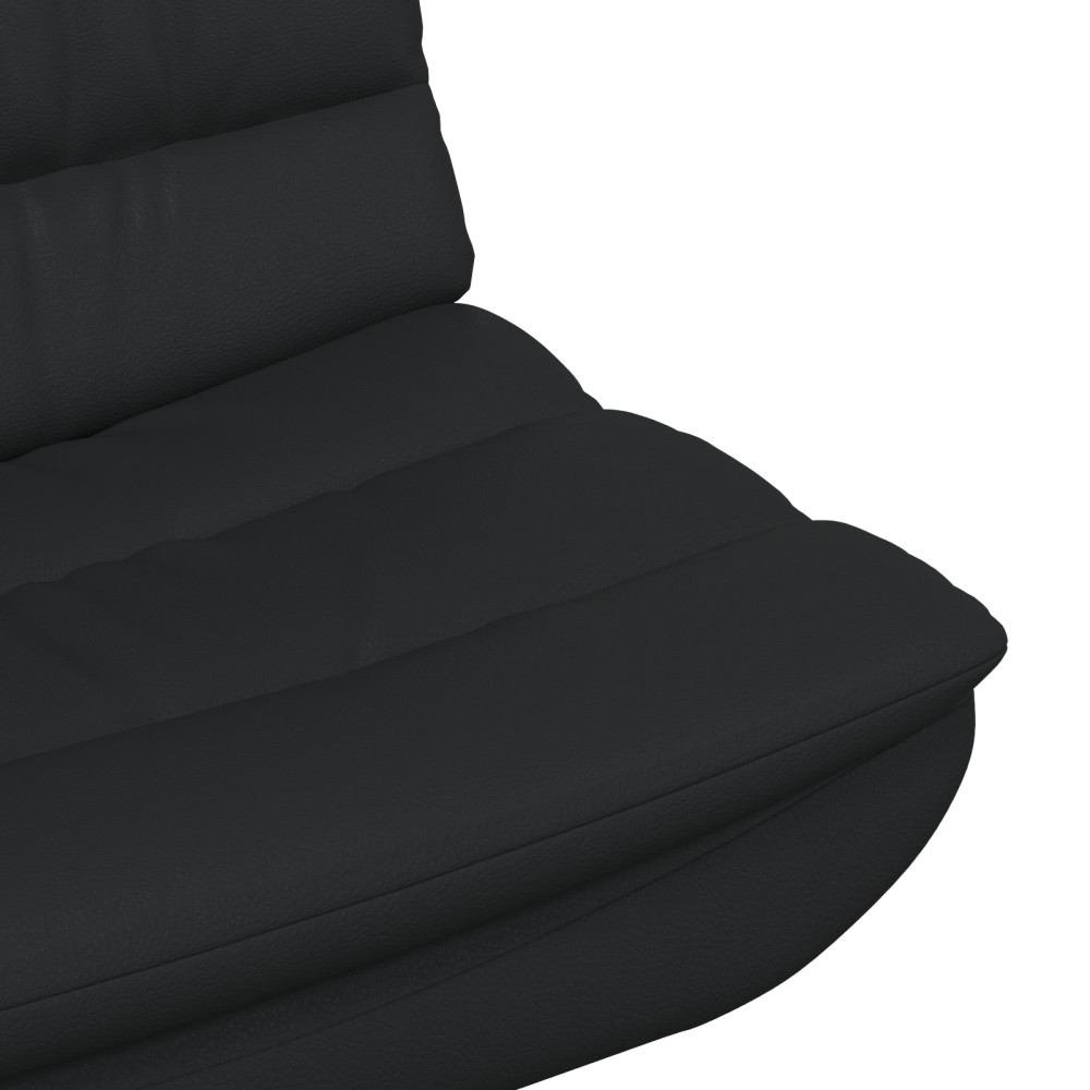 Produktbild för Skrivstol Svart 63 x 75 x 76 cm Glansig PU