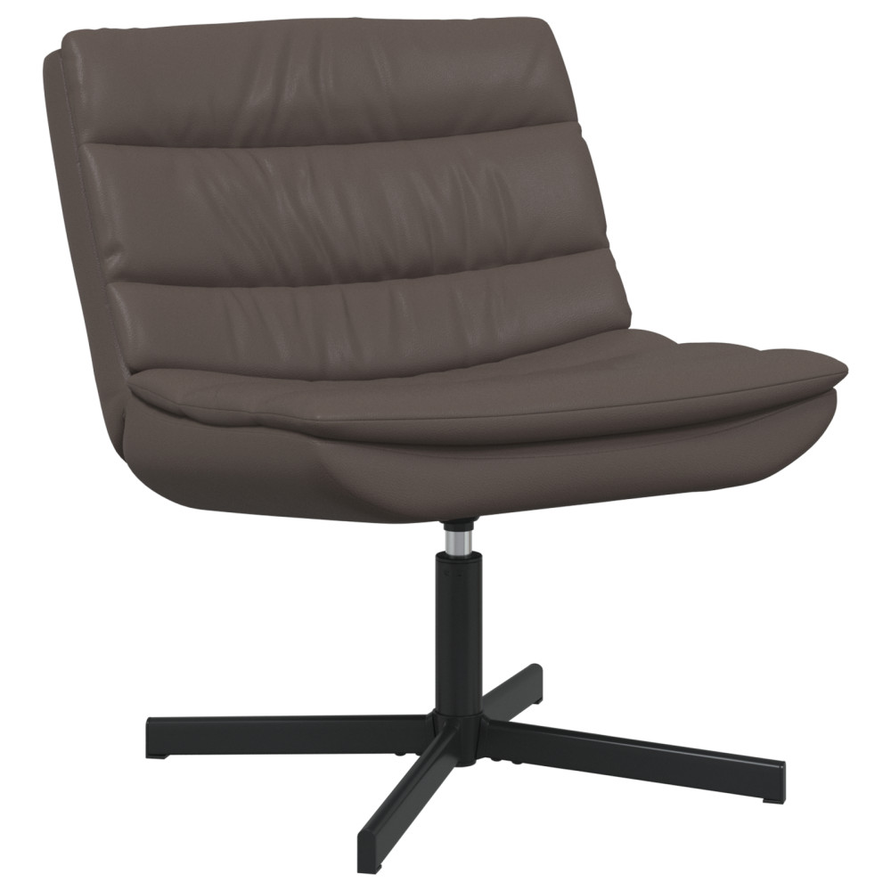 Produktbild för Skrivstol Brun 63 x 75 x 76 cm Glansig PU
