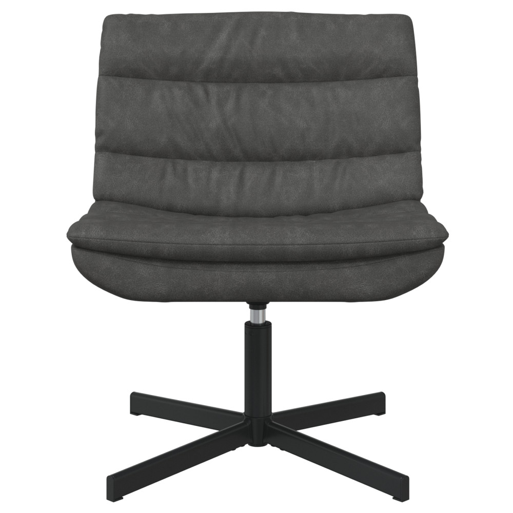 Produktbild för Skrivstol Svart 63 x 75 x 76 cm Antik PU