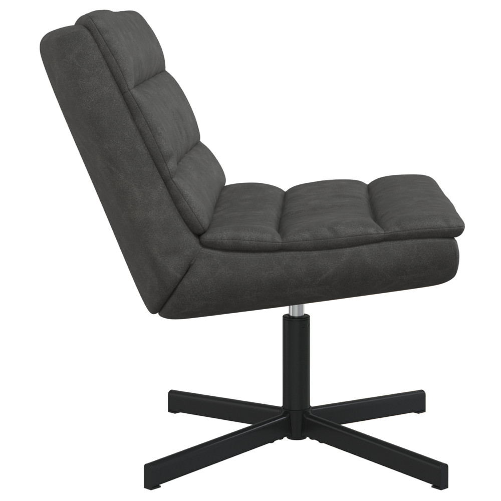 Produktbild för Skrivstol Svart 63 x 75 x 76 cm Antik PU