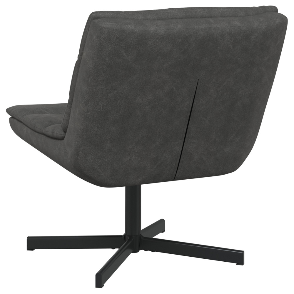 Produktbild för Skrivstol Svart 63 x 75 x 76 cm Antik PU