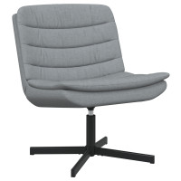 Produktbild för Skrivstol Ljusgrå 63 x 75 x 76 cm tyg