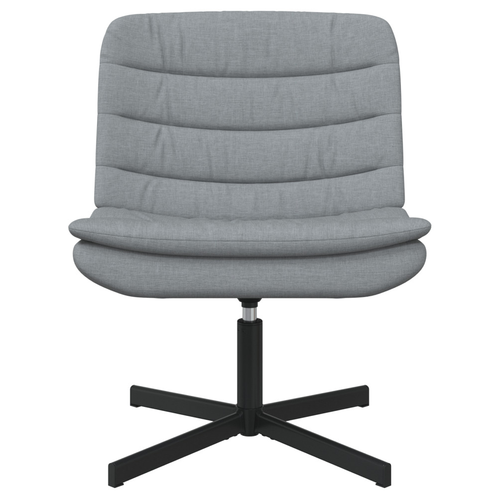 Produktbild för Skrivstol Ljusgrå 63 x 75 x 76 cm tyg