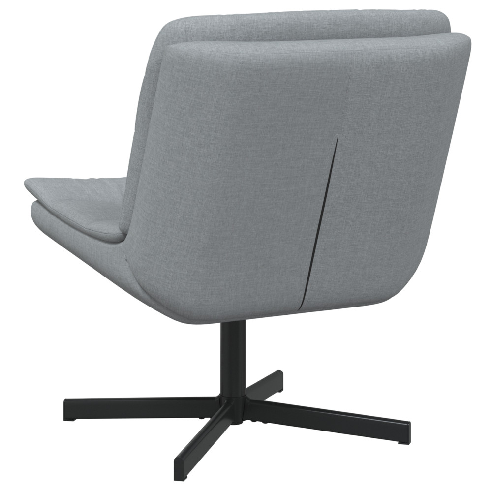 Produktbild för Skrivstol Ljusgrå 63 x 75 x 76 cm tyg