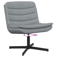 Produktbild för Skrivstol Ljusgrå 63 x 75 x 76 cm tyg