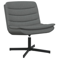 Produktbild för Skrivstol Mörkgrå 63 x 75 x 76 cm tyg