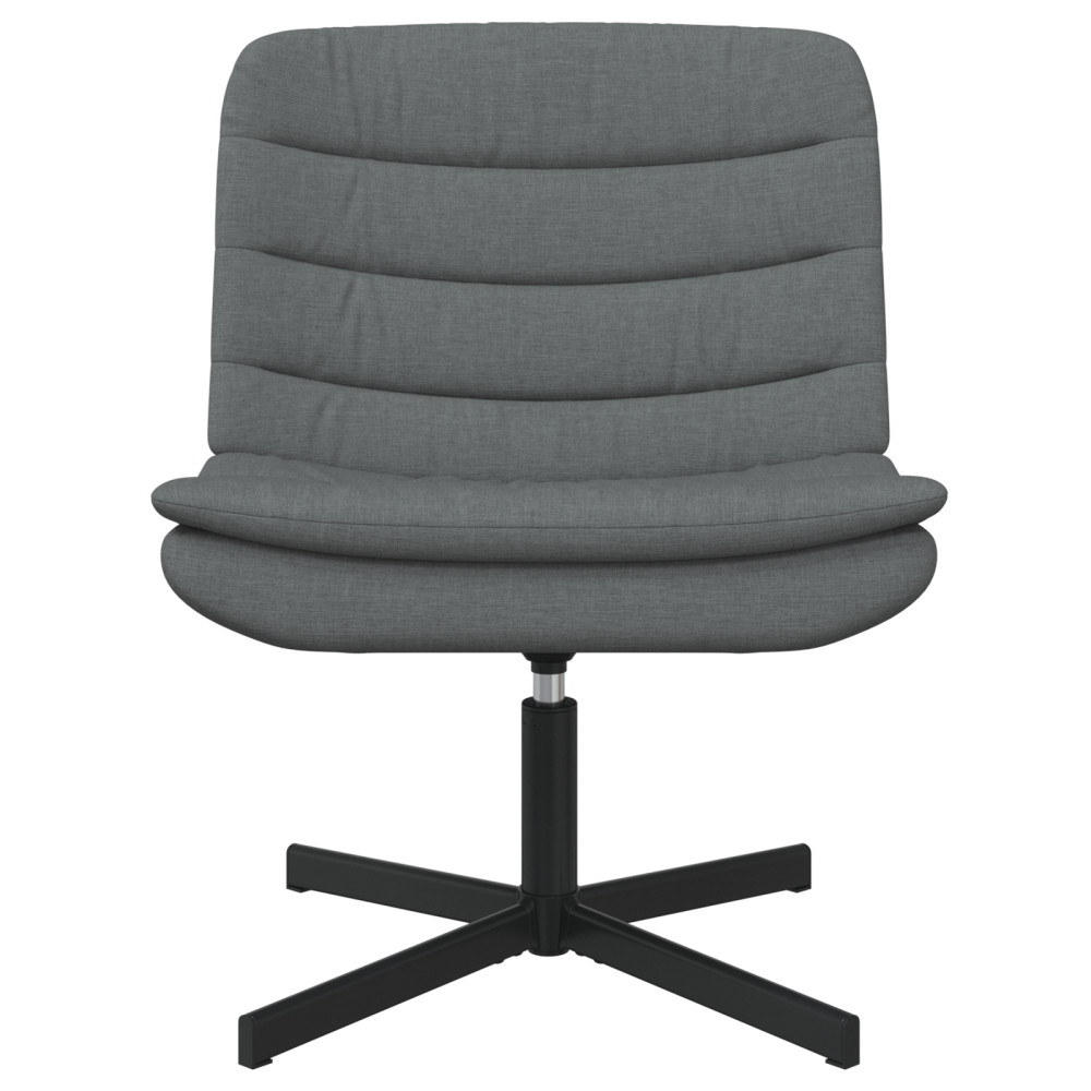 Produktbild för Skrivstol Mörkgrå 63 x 75 x 76 cm tyg