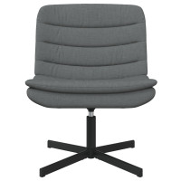 Produktbild för Skrivstol Mörkgrå 63 x 75 x 76 cm tyg