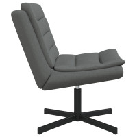 Produktbild för Skrivstol Mörkgrå 63 x 75 x 76 cm tyg