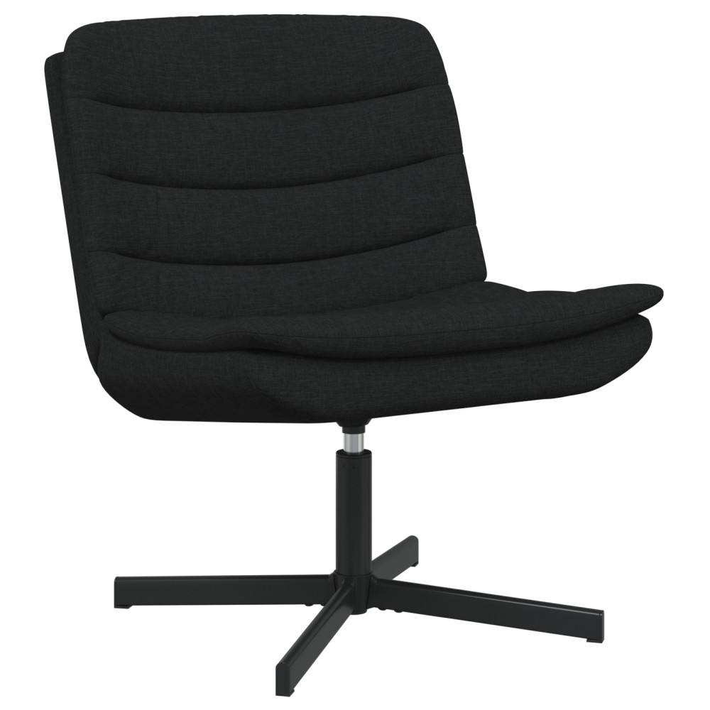 Produktbild för Skrivstol Svart 63 x 75 x 76 cm tyg