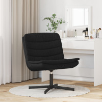 Produktbild för Skrivstol Svart 63 x 75 x 76 cm tyg