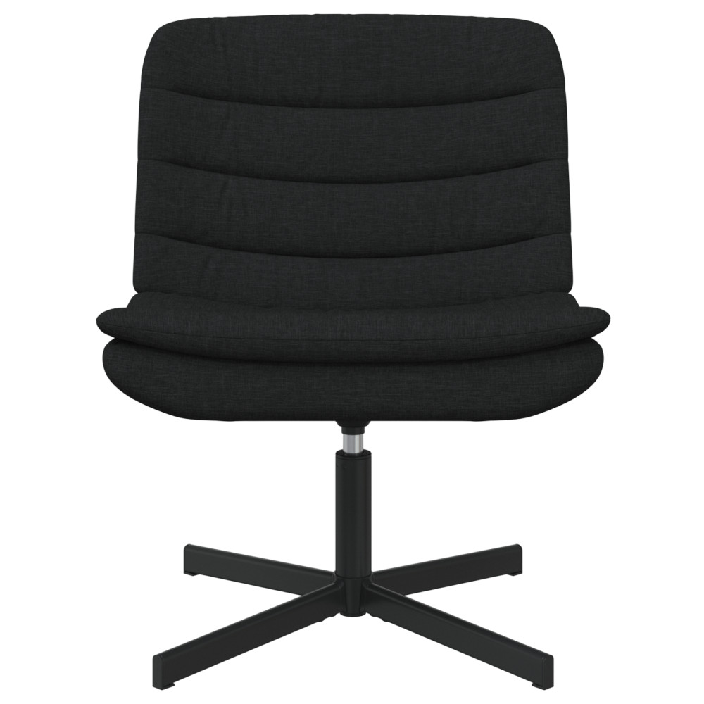 Produktbild för Skrivstol Svart 63 x 75 x 76 cm tyg