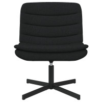 Produktbild för Skrivstol Svart 63 x 75 x 76 cm tyg