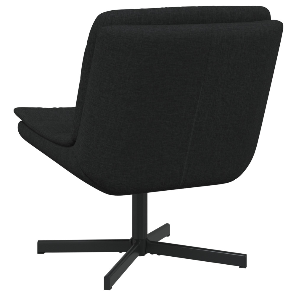 Produktbild för Skrivstol Svart 63 x 75 x 76 cm tyg