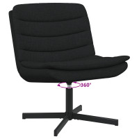 Produktbild för Skrivstol Svart 63 x 75 x 76 cm tyg