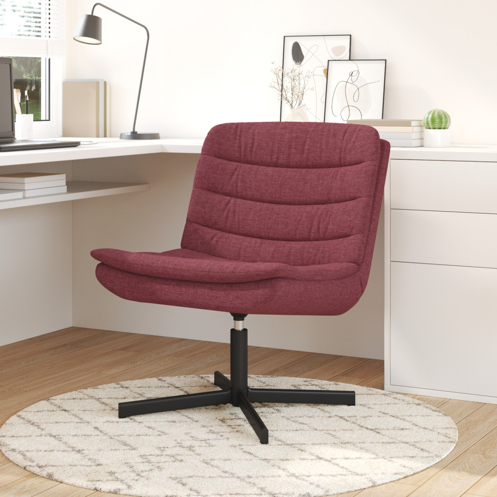 Produktbild för Skrivstol Vinröd 63 x 75 x 76 cm tyg