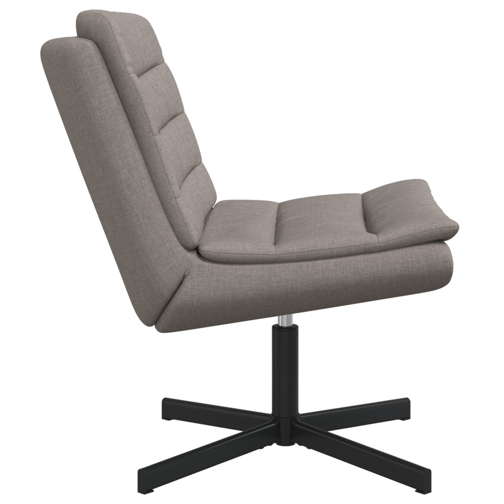Produktbild för Skrivstol Taupe 63 x 75 x 76 cm tyg