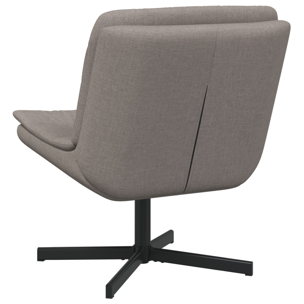 Produktbild för Skrivstol Taupe 63 x 75 x 76 cm tyg