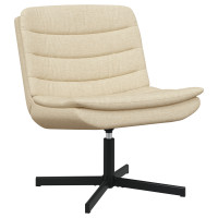 Produktbild för Skrivstol Kräm 63 x 75 x 76 cm tyg