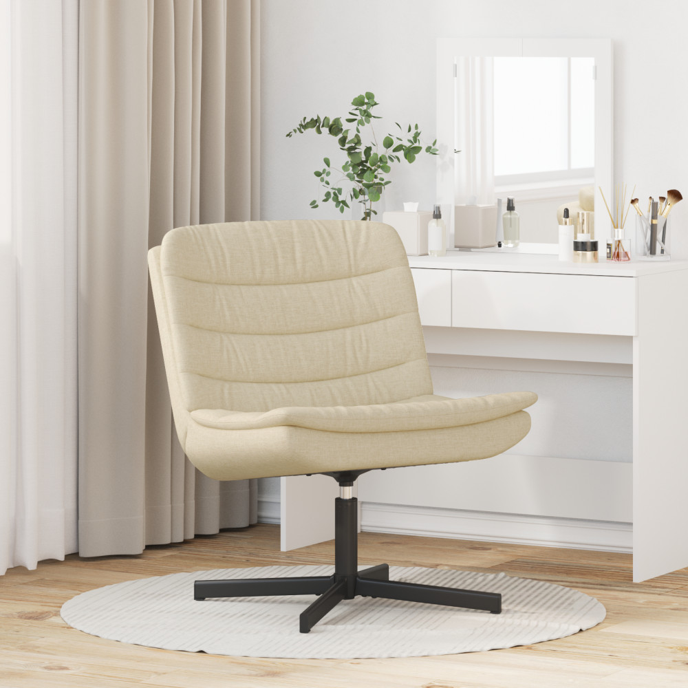 Produktbild för Skrivstol Kräm 63 x 75 x 76 cm tyg