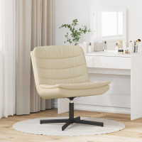 Produktbild för Skrivstol Kräm 63 x 75 x 76 cm tyg
