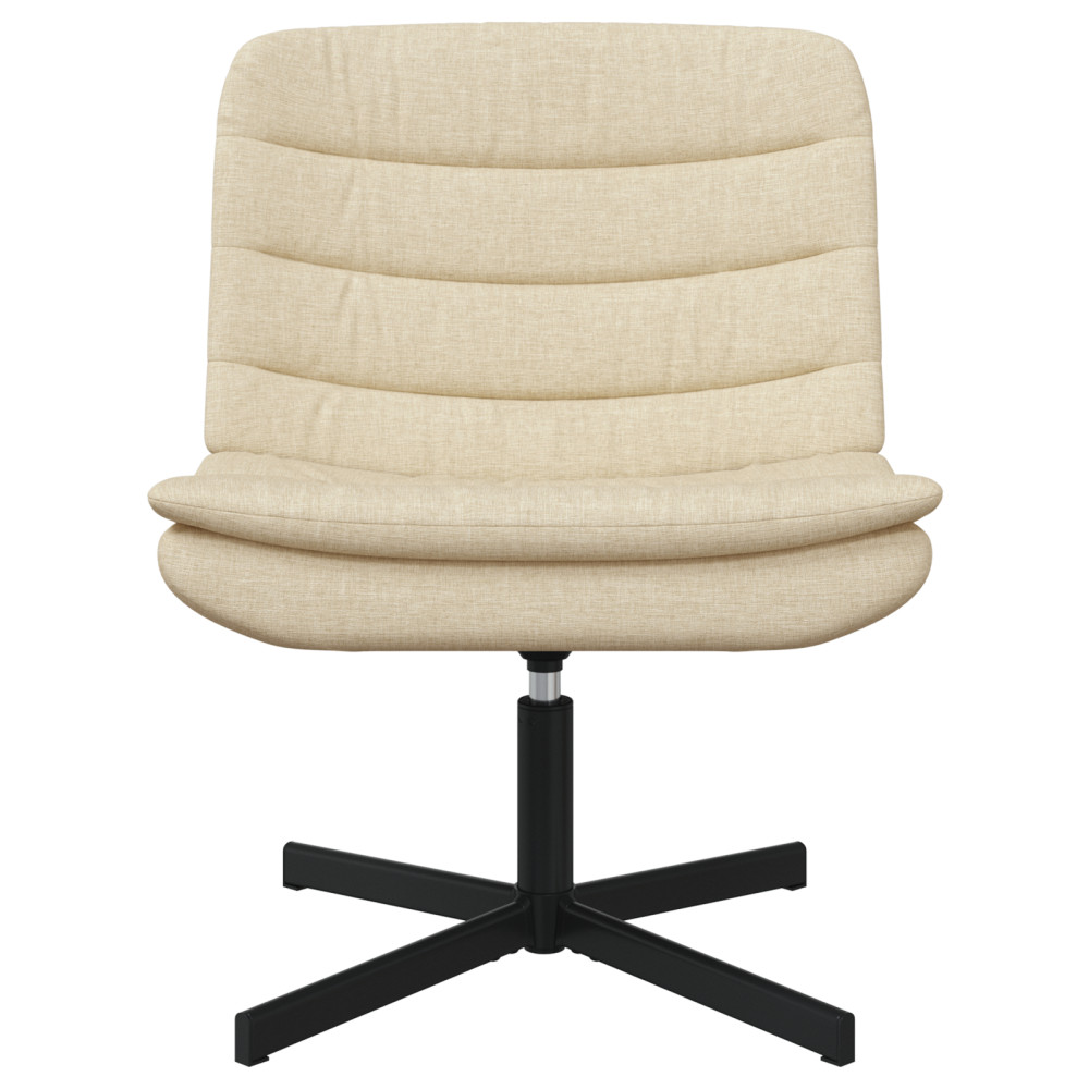 Produktbild för Skrivstol Kräm 63 x 75 x 76 cm tyg