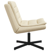 Produktbild för Skrivstol Kräm 63 x 75 x 76 cm tyg