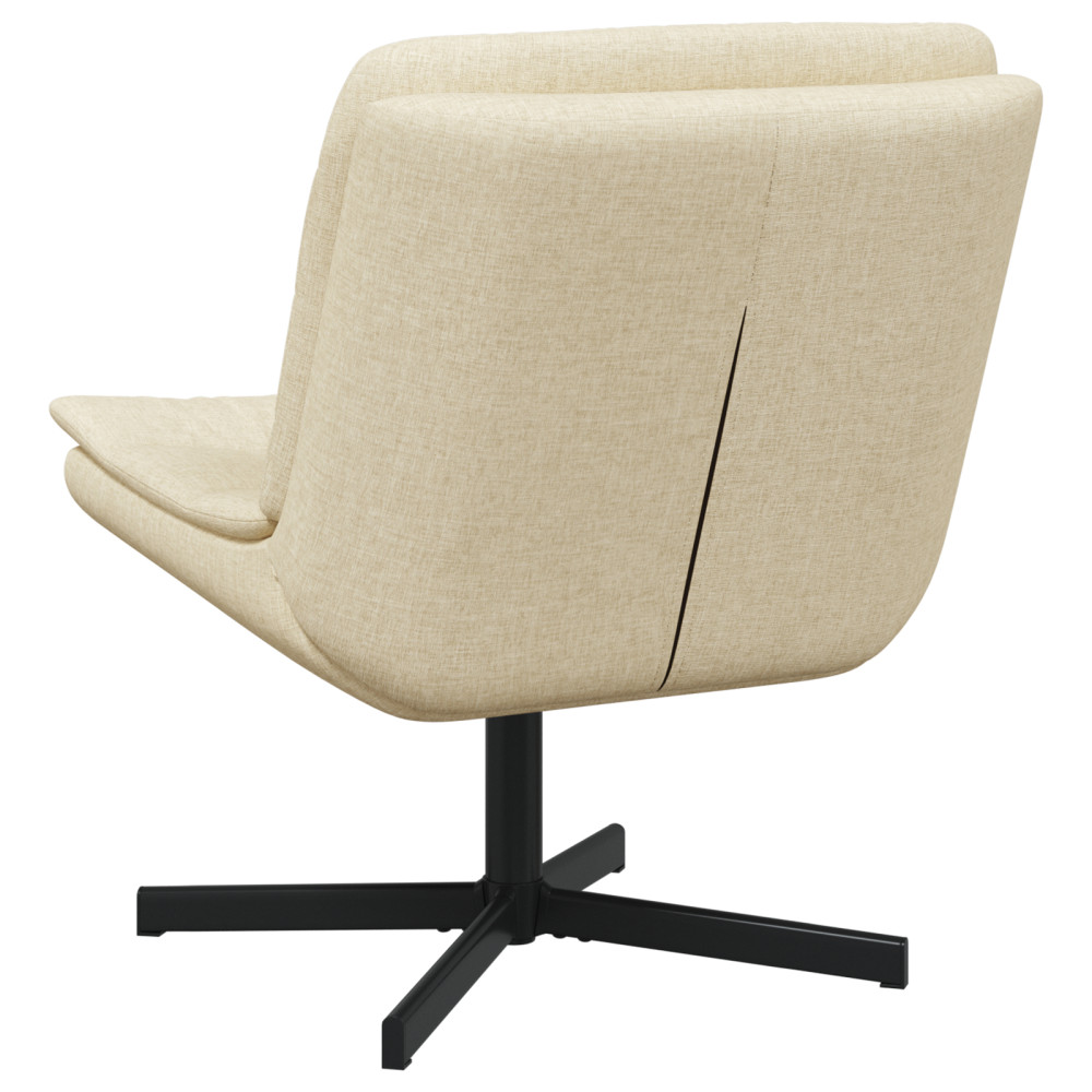 Produktbild för Skrivstol Kräm 63 x 75 x 76 cm tyg
